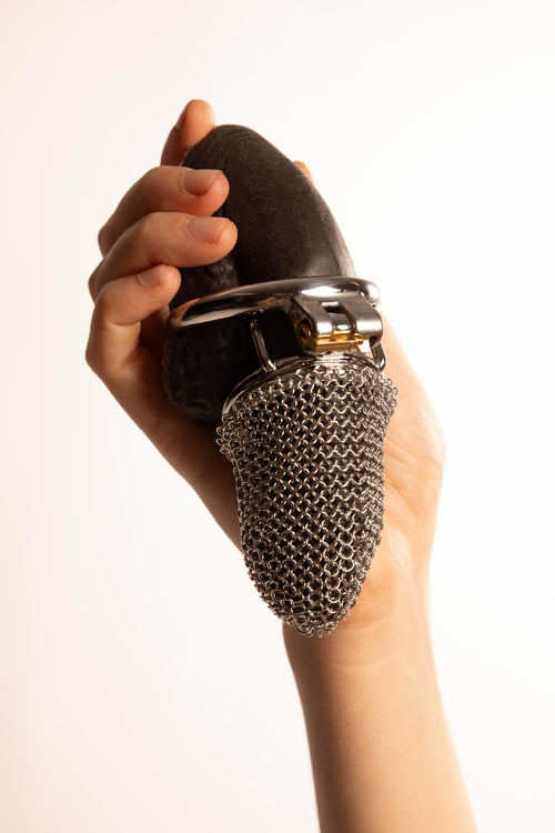 METAL MESH PENIS CAGE