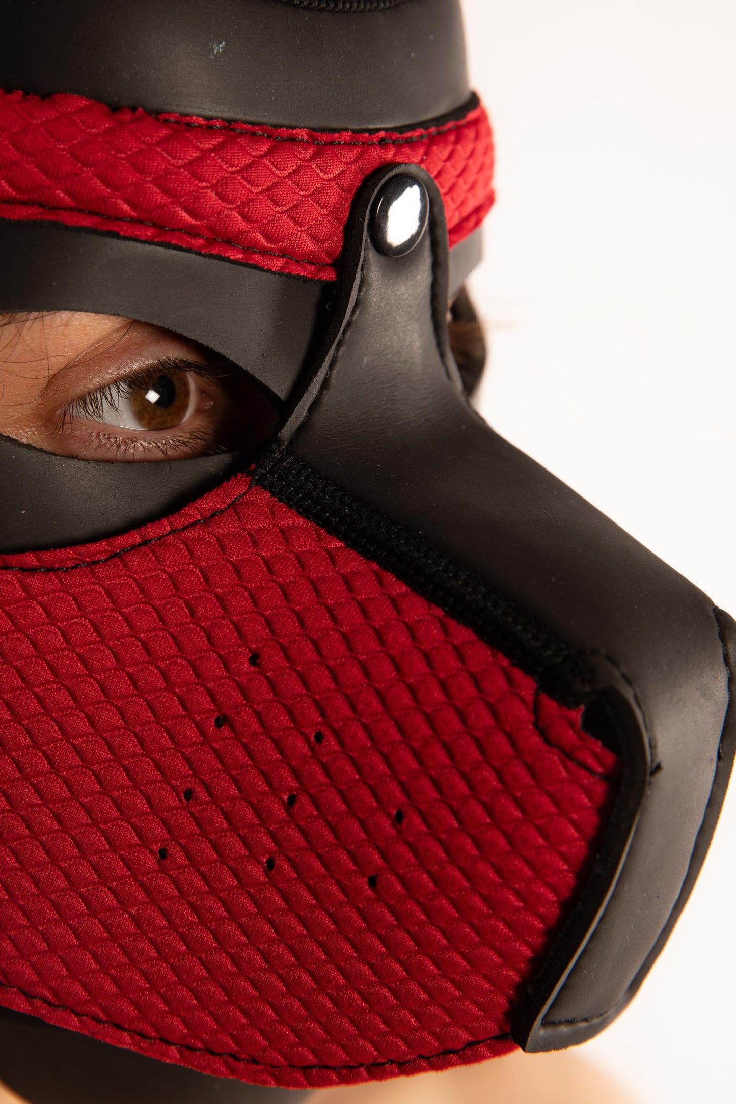 RED FULL FACE PUPPY DOG MASK