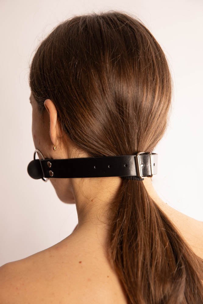 BLACK SILICONE GAG BITE