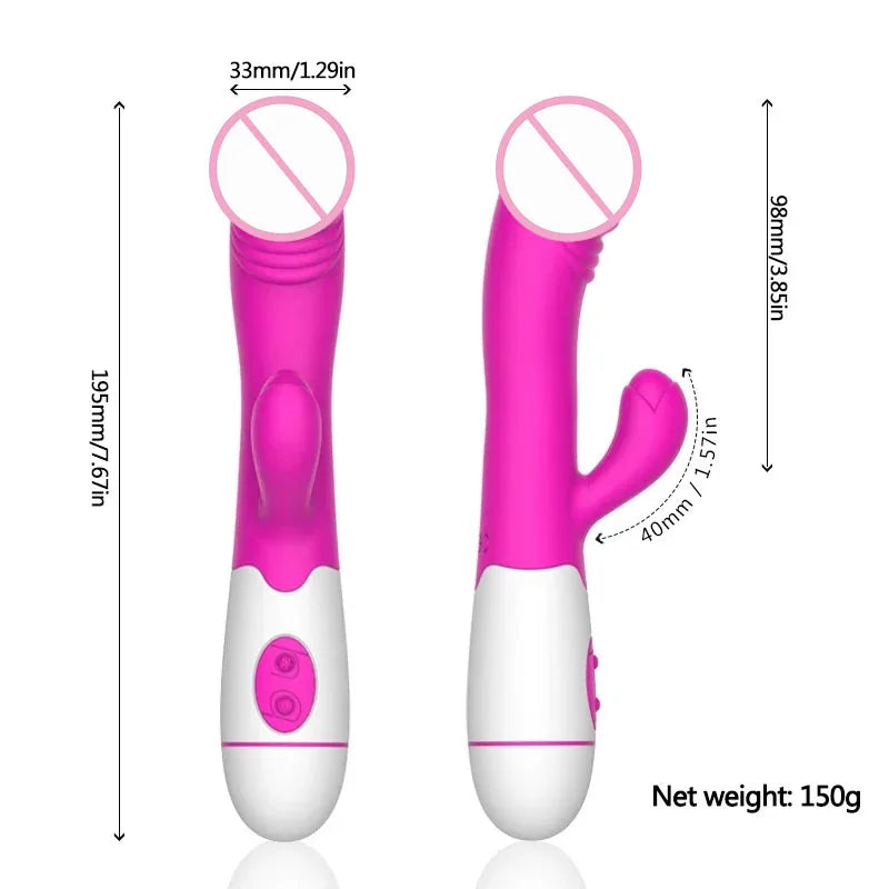 30 Speed G-spot Vibrator, Vaginal/Clitoral Massager, Sex Toys, Female Sex Toys, Adult Toys, Sexy Toys (Batteries not included)