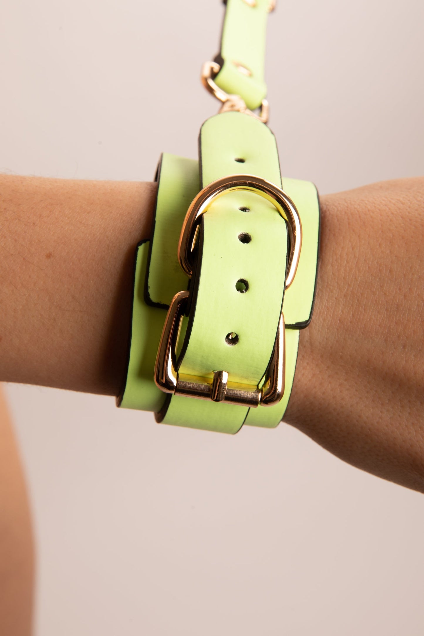 RADIANT GREEN FLUORESCENT HANDCUFFS
